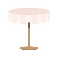 elegant table with tableclothes vector