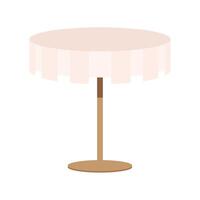 elegant table with tableclothes vector