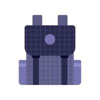 purple schoolbag supply vector