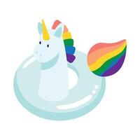 unicorn float inflatable vector