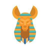 anubis estatua egipcia vector