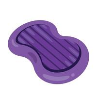 purple mat inflatable vector