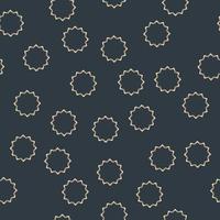 Seamless chaotic pattern of gears on a black background. Vector illustration EPS10