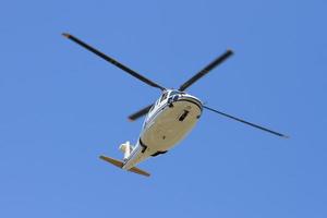 Helicopter is flying photo