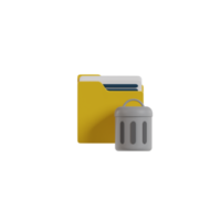 icono de formato de archivo aislado 3d png