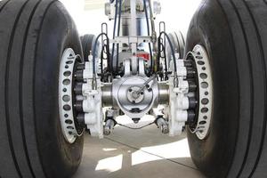 Landing Gear of an Airplane photo