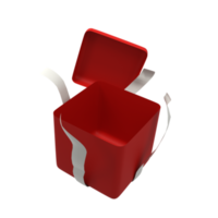 Geschenkbox 3D-Illustrationssymbol png