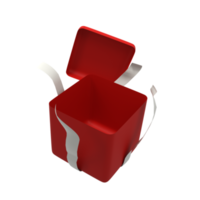 boîte cadeau icône illustration 3d png