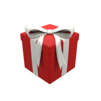 icono de ilustración 3d de caja de regalo png