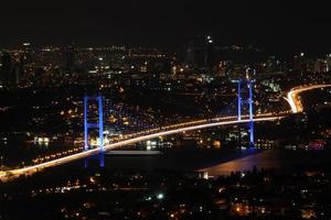 Bosphorus Bridge from Istanbul, Turkey photo