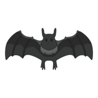 ilustração de morcego de halloween bonito dos desenhos animados voando