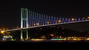 puente del bósforo desde estambul, turquía foto