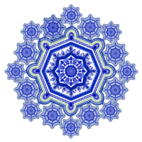 mandala blauw illustratie png