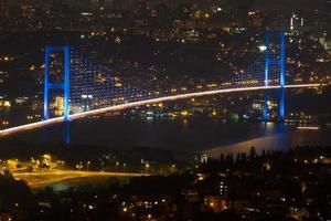 Istanbul Bosphorus Bridge from Camlica Hill photo