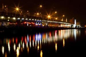 Galata Bridge from Istanbul, Turkey photo