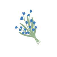 bunch of blue flower png