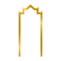 vector de marco de fondo de oro tailandés cinco estilos sobre fondo blanco. estilo tradicional en tailandia. Debe usarse en templos o salas de Buda. estilo tailandés de línea. estilo de lujo png
