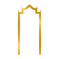 vetor de quadro de pano de fundo de ouro tailandês cinco estilos em fundo branco. estilo tradicional na Tailândia. deve usar em templos ou salas de buda. linha estilo tailandês. estilo de luxo. png