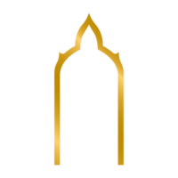 tailandese oro fondale telaio vettore cinque stili su bianca sfondo. tradizionale stile nel Tailandia. dovere uso nel templi o Budda camere. linea tailandese stile. lusso stile. png