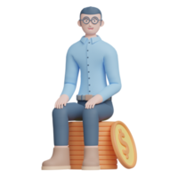 businessman 3d illustration png