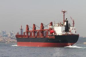 Cargo Ship in sea photo