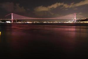 puente del bósforo desde estambul, turquía foto