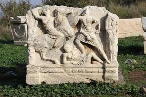 Sculpture from Ephesus, Izmir, Turkey photo