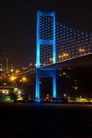 puente del bósforo desde estambul, turquía foto