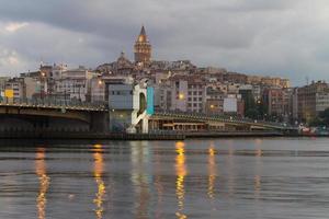 Galata Tower and Galata Bridge photo