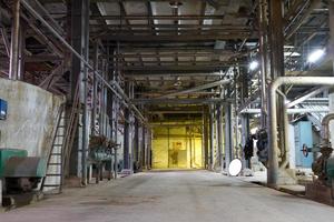 Inside of an Old Abandoned Factory photo