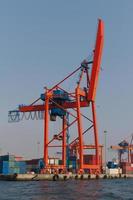 Crane in port photo