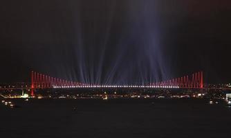 puente del bósforo desde estambul, turquía foto