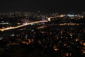 Bosphorus Bridge from Istanbul, Turkey photo