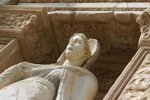 Statue from Library of Celsus, Ephesus, Ismir, Turkey photo
