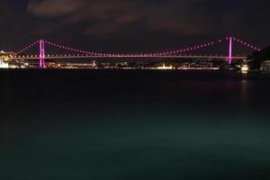 puente del bósforo desde estambul, turquía foto