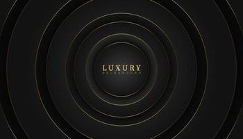 abstract modern circle black dop luxury background vector