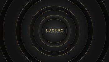 abstract modern circle black dop luxury background vector