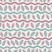 Boho ethnic wavy pattern vector