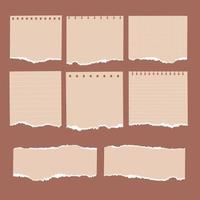 Cute Aesthetic note paper clipart vector
