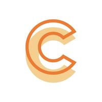 initial letter c logo design vector