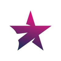 star art shape logo design vector