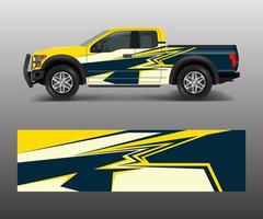 Abstract modern graphic design for truck and vehicle wrap and branding stickers vector