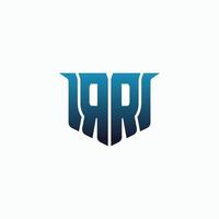 letter RR in a unique shape. Game logo design template, hobby, esport identity.. e-sport letter logo design concept template vector