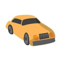 Vector car modern vehicle transportation icon, flat design illustration