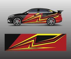 modern stripe for racing car wrap, sticker, and decal design vector. vector
