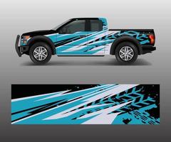 abstract Racing graphic background vector for offroad vehicle wrap design vector