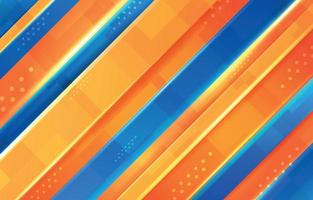 fondo azul y naranja diagonal abstracto vector