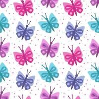 Seamless pattern of beautiful butterflies and flowers, repeating pattern.Ideal for holiday invitations, drawing, children's creativity, paper, fabric, textiles, gift wrapping, advertising, postcards. vector