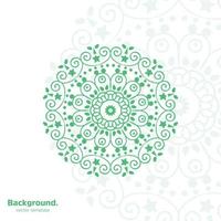 hand draw flower mandala design background vector