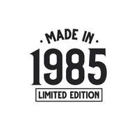 Made in 1986 Limited Edition vector